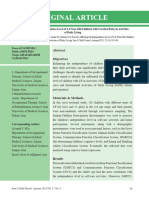 Factors Affecting The Independence Level of 4-6-Ye