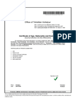 Office of Tehsildar Achalpur: Certificate of Age, Nationality and Domicile