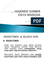 Rekrutmen Dan Seleksi SDM