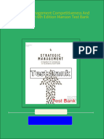 Get Strategic Management Competitiveness and Globalisation 6th Edition Manson Test Bank Free All Chapters