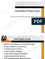 SAP Implementation Project Cycle