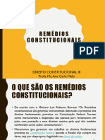 AULA 9 - Remédios Constitucionais