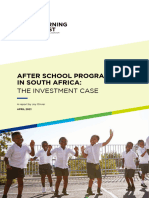 2021 Investment Case For After School Programmes