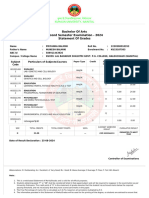 Bachelor of Arts YearSession 2023-2024-EVEN SEM 2024 REGULAR Term 2 Grade Card