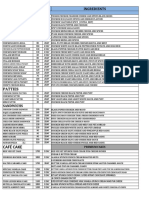 Cake Pastry Snack Ingredients