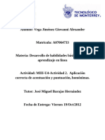 MIII-U4-Actividad 2. Aplicación Correcta de Acentuación y Puntuación, Homónimas.