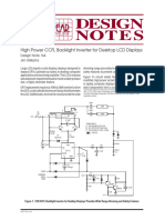 High Power CCFL Backlight Inverter For Desktop LCD Displays: Design Note 164 Jim Williams