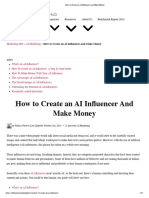 How To Create An AI Influencer and Make Money