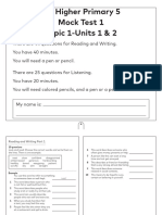 FHP5 - Mock Test - T1