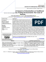 Analysing The Social Impacts of Urbanization On Traditional and Contemporary Trading Environments: The Case of Bahrain