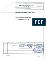 PS01 - HSE Plan - Project Specific