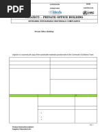 Estidama Materials Compliance Statement