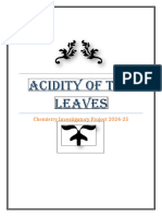 Acidity in Tea Leaves (P)