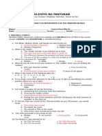 GE 103 THIRD EXAM Answer Key