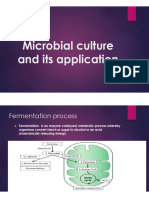 Microbial Culture and Its Application: Fermentation Process