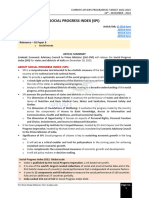 Social Progress Index (Spi) : Article Link