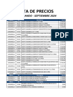 Lista de Precios L1 Integrando Septiembre PDF