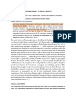 Fagan (2003) Nickel (2003) Extracts On The Philosophy of Human Rights