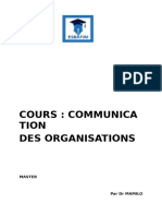 Cours Communication Des Organisations