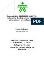 Elaboración de Diagramas y Plantillas para Casos de Uso Del Proyecto.