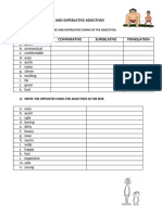 Adjectives Comparative and Superlative Forms