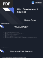 Course of HTML