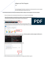 Installing The Windows Configure and Test Program - Support