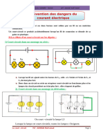 Prevention Des Dangers Du Courant Electrique Cours physique1AC 1