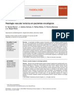 Patología Vascular Torácica en Pacientes Oncológicos: Actualización