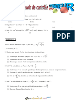 Devoir de Contrôle N°1 - Math - Bac Informatique (2015-2016) MR Saidani Moez