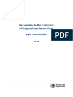 WHO Key Updates To The Treatment of Drug Resistant Tuberculosis