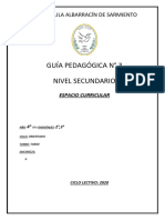 Liceo P A de Sarmiento 4° Año Biología Celu Orientada Guía N°3