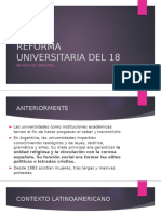 Reforma Universitaria Del 18