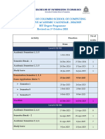 Academic Calendar BIT 2024