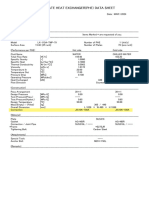 Heat Exchanger Data Sheet AP7697 (LX-115A-TNP-79)