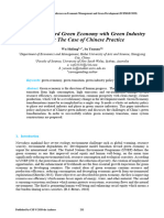 Transition Toward Green Economy With Green Industry Policy: The Case of Chinese Practice