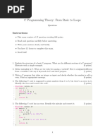 C Programming Theory Qs