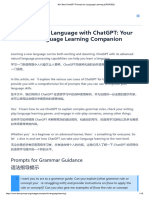 60+ Best ChatGPT Prompts For Language Learning (UPDATED)