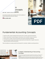 Introduction To Accounting Concepts and Conventions