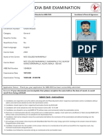 Admit Card