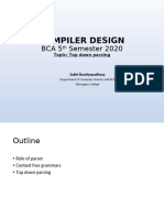 Compiler Design Syntax Analysis Top Down