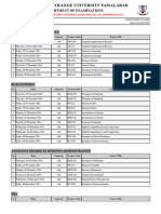 59 - 2nd Semester 2024 Datesheet Subject Wise