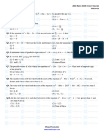 Daily Practice Problems - DPP 2 - Quadratic Equation