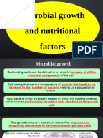 Microbial Growth and Nutritional Factors