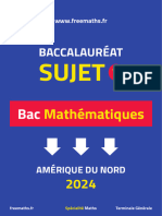 Bac Mathematiques Amerique Du Nord 2024 Sujet 1