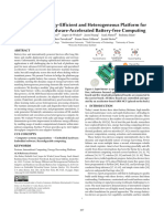 An Energy-E Icient and Heterogeneous Platform For Adaptive and Hardware-Accelerated Ba Ery-Free Computing