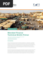 Blended Finance Technical Briefs Primer - Final