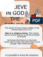 GRADE 12 CLE - Lesson 4 - I Believe in God The Father - The Triune God