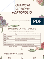 Botanical Harmony Portfolio by Slidesgo