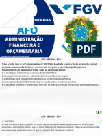 30 Questões de AFO - Administração Financeira e Orçamentária - FGV